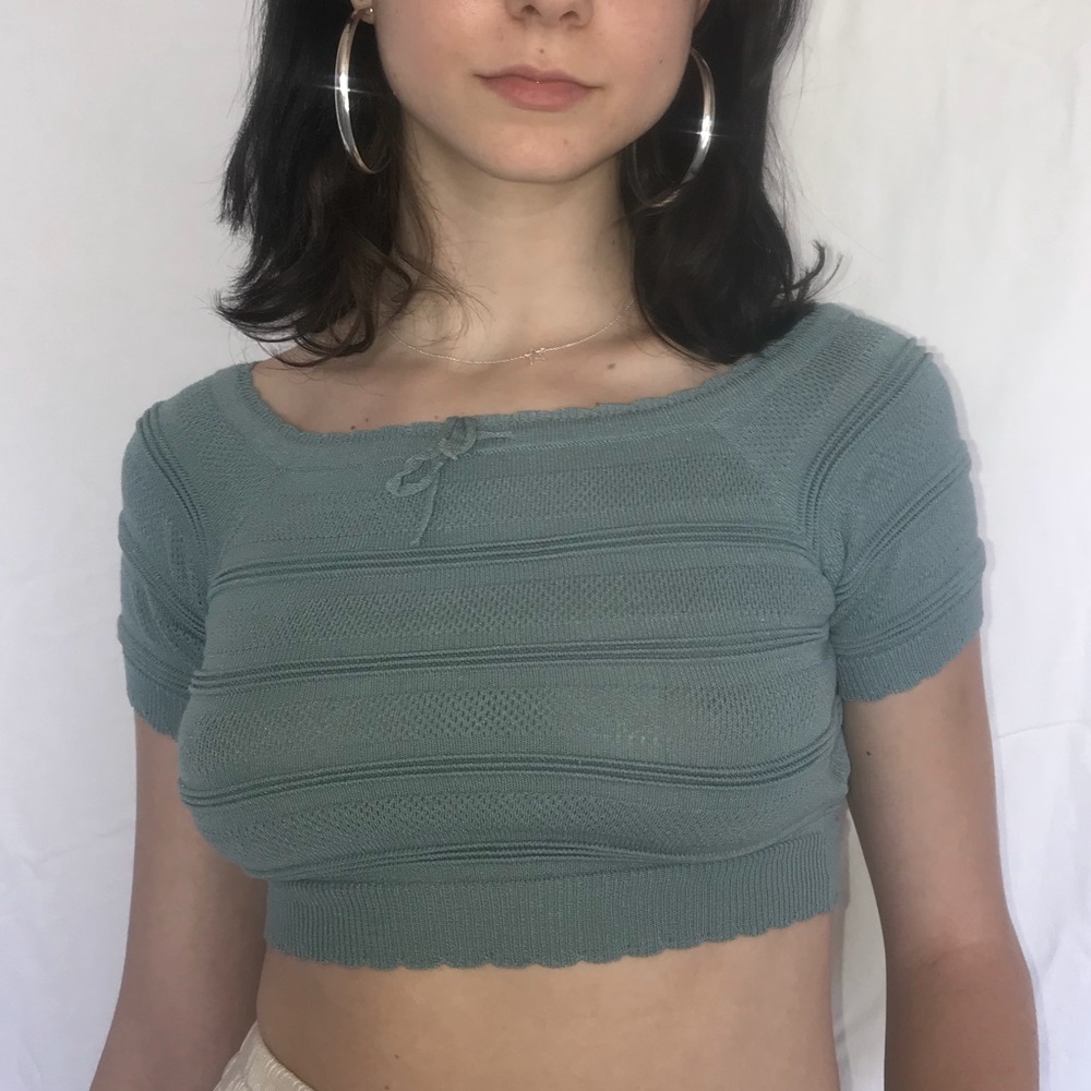 Green Kendall & Kylie Top